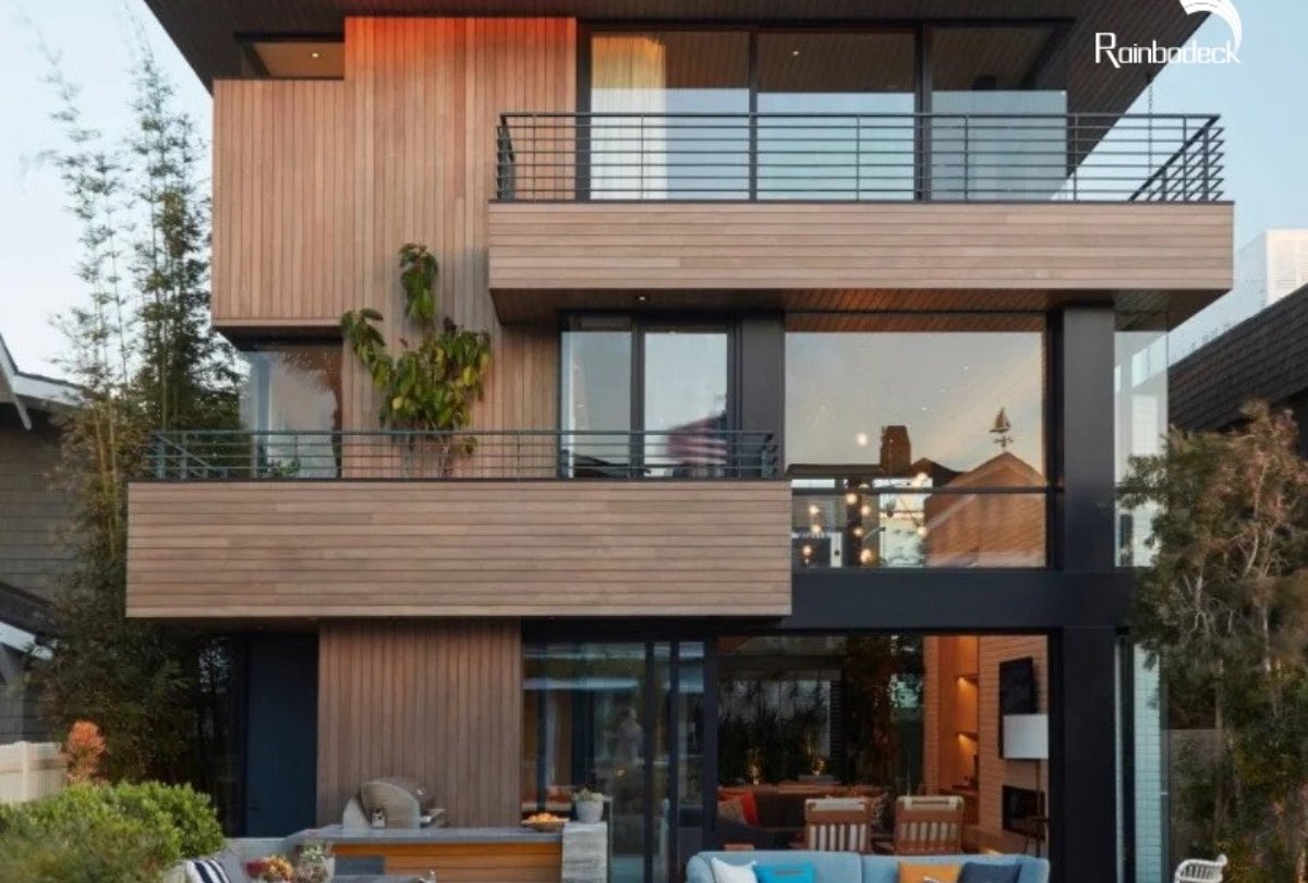 HOUSE PROJECT - WALL CLADDING,CEILING PANEL AND DECORATION BEAM - COSHIELD E-PANEL AND MULTI-BEAM(MODUL@R)