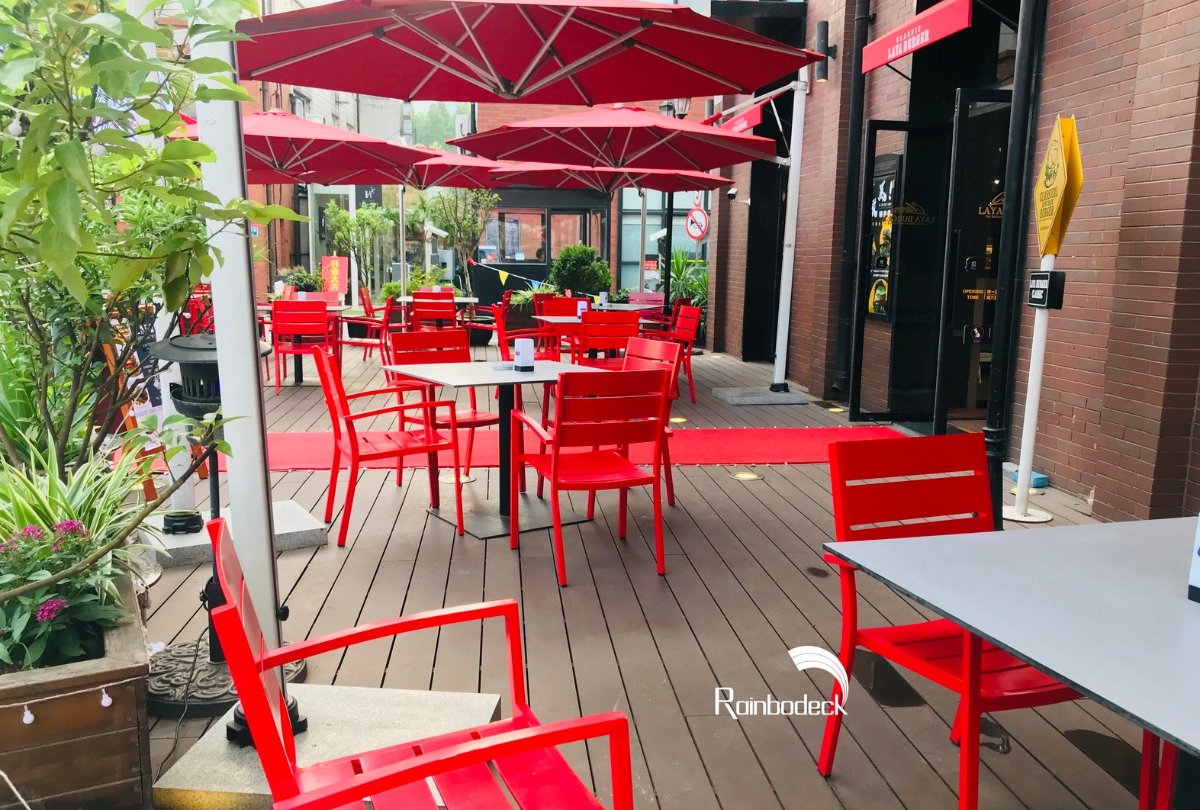 RESTAURANT PROJECT - TERRACE DECKING - HPC DECKING NOBLE