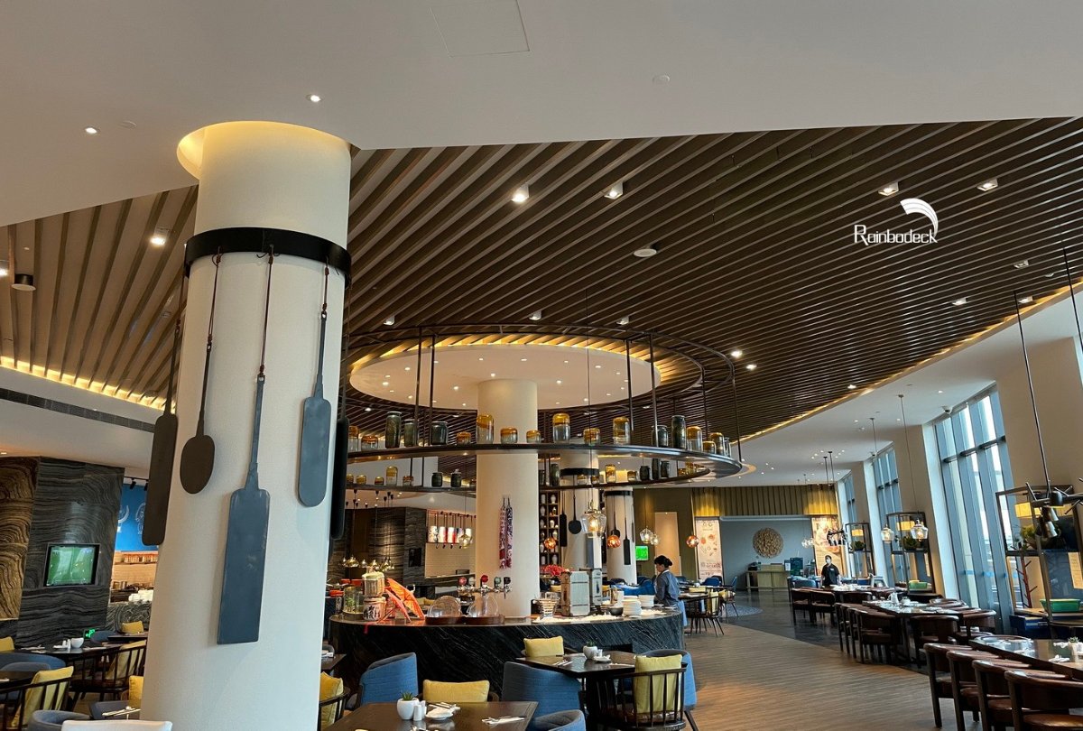 HOTEL RESTUARANT - CEILING - MODULAR COSHIELD MULTI-BEAM