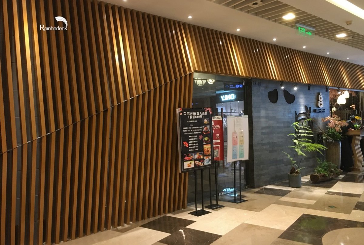 JAPANESE RESTAURANT - WALL DECORATION - MODULAR COSHIELD MULTI-BEAM