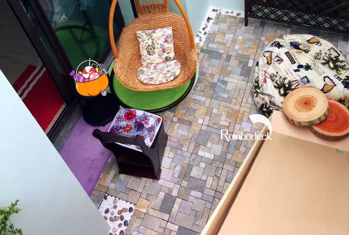 SKYLIGHT - DECK TILE - R-CLICK TILE NATURAL SLATE